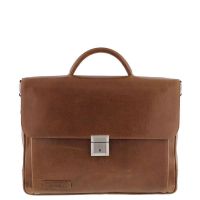 Plevier Urban Norrmalm briefcase 15.6 Inch Cognac